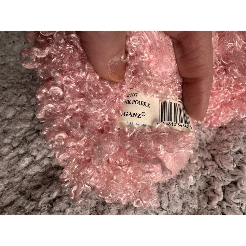 Ganz Webkinz Pink Poodle Plush Stuffed Animal. NO CODE.